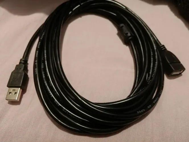 Cabo extensor USB macho/fêmea 5 metros