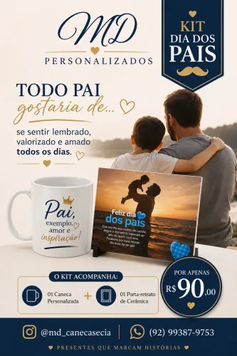 Kit Dia dos Pais Personalizado