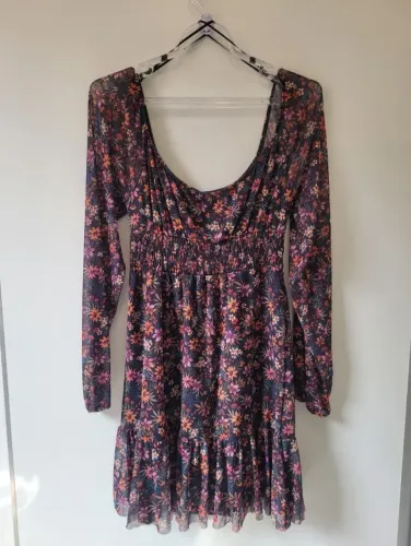 VESTIDO FLORAL EM TULE RENNER