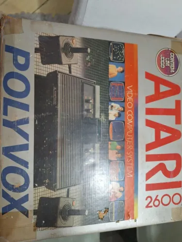 Atari 2600 Polyvox Original na Caixa + 2 Joysticks + Jogos