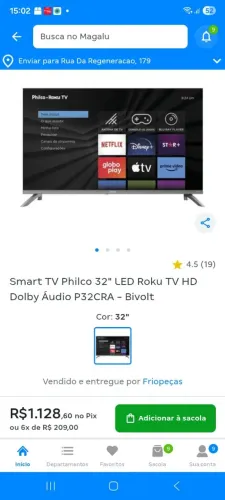 Tv philco 2 meses de uso com garantia ainda da loja