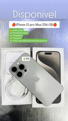 iPhone 15 pro Max 256 gb seme novo