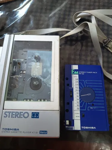 Walkman Vintage Toshiba KT-S1 + Módulo Rádio FM RP-S2
