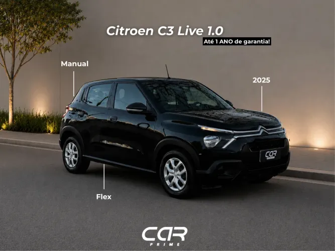 Citroen C3 Live Pack 1.0 Flex 6V 5P Mec. 2025