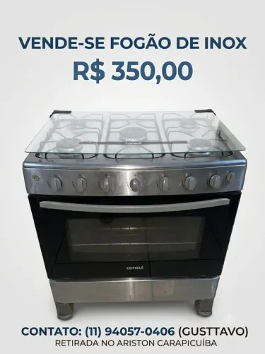 Fogão a Gás 6 Bocas - Funcionando Perfeitamente