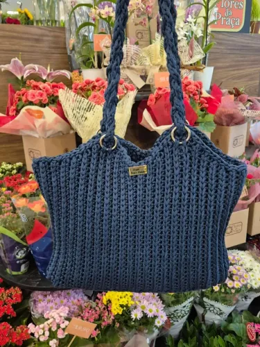Bolsa de crochê - modelo essência