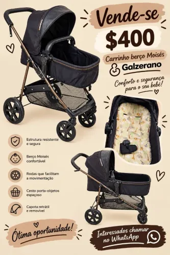 Carrinho de bebê Galzerano