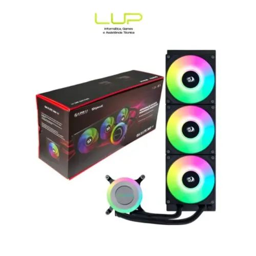 (LOJA FÍSICA) Water Cooler 360mm Lian Li Ga Ii Lite Redragon Edition