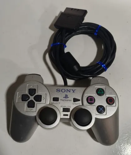 Controle Playstation 2 prata original Série A