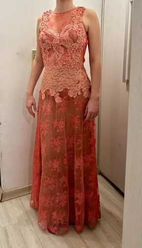 Vestido rosa de festa tamanho 38