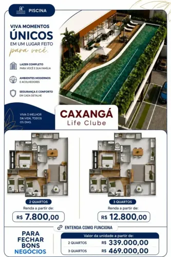 Caxangá Life Club | 2 e 3 Quartos | Suíte e Varanda | Lazer Completo | Caxangá