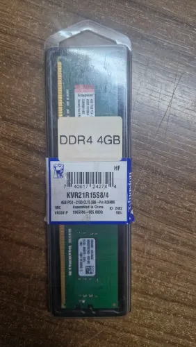 Memória Cl15 Kingston de 4 GB KVR21N15s8/4 Ddr4 SDRAM 2133 mhz