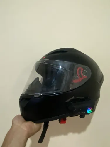 Capacete asx + intercomunicador 