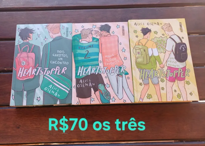 Livros 1, 2 e 3 Heartstopper