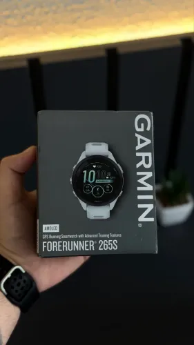 Garmin Forerunner 265s Branco/Verde Novo- Garantia