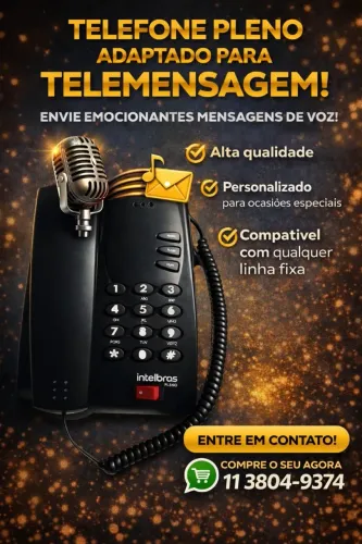 kit de telemensagem, mensagens gravadas em pen drive, são 15 mil mensagens