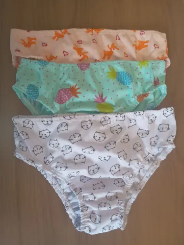Kit 10 peças Calcinha Infantil
