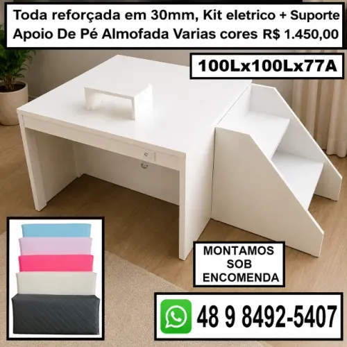 Mesas Bancadas para estudio profissionais Nail Designer