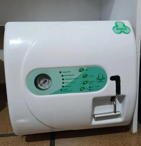 Autoclave BIOEX 12L funcionando perfeitamente todos os ciclos.