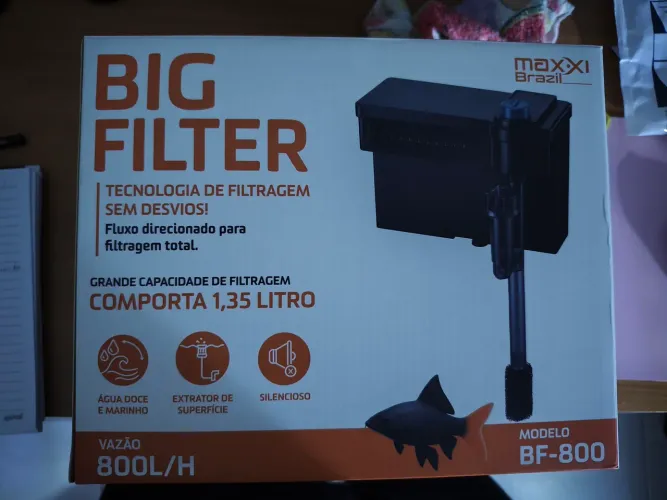Filtro Hang On para Aquário MAXXI BIG FILTER BF-800 (800L/h)
