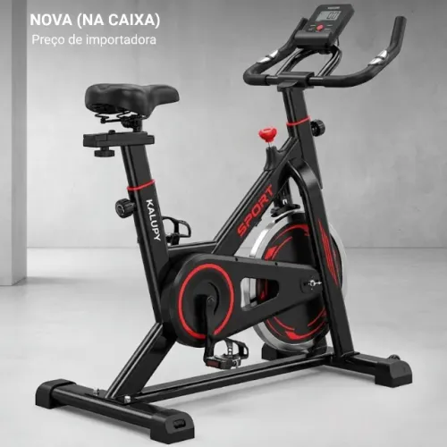 Bicicleta Ergométrica Spinning Academia Kalupy Musculação com Monitor