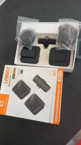 Microfone De Lapela Duplo Usb-c Mk16