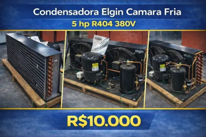 Condensadora Elgin Câmaria Fria 5 Hp R404 380v 