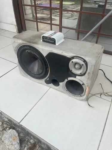 Caixa Trio Bravox + Tweeter Selenium + Módulo Taramps TL-1500