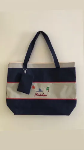 Bolsa de praia com Bolsinha porta moeda