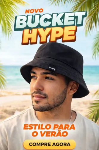 Chapéu Bucket Básico Hype Cinza Chumbo Pool