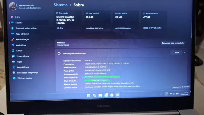 Notebook Samsung Book X30