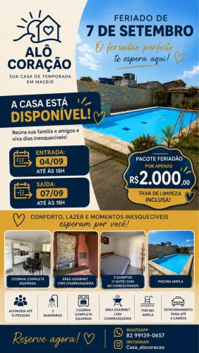 PROMOÇÃO FERIADO 07 DE SETEMBRO