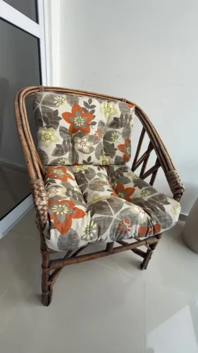 Conjunto de Estofado para varanda em bambu