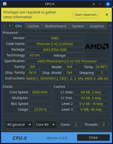 Lote Processador Phenom II X2 + Placa Mãe + RAM + Cooler - Tudo Funciona!<br>