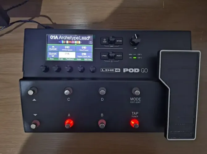 Pedaleira POD GO LINE 6