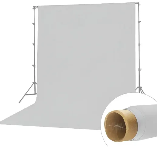 Fundo infinito fotográfico cinza (1.35m x 5m )