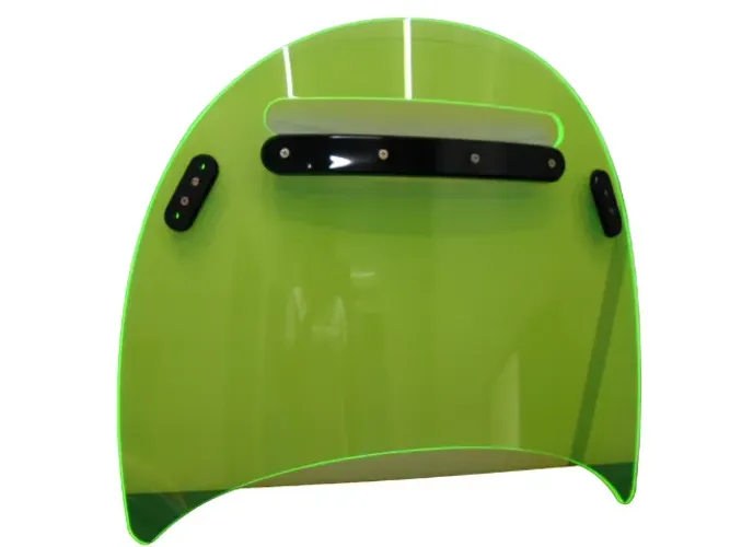 Prancha Plana Sub Em Acrílico Verde Fluorescente