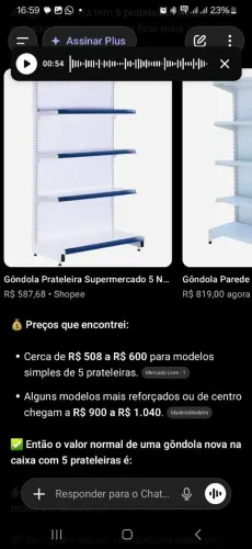 VENDO GÔNDOLAS DE SUPERMERCADO ?