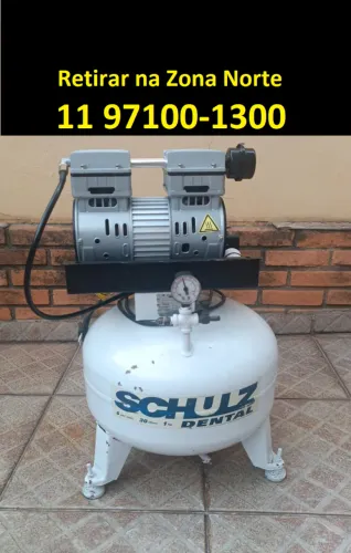 Compressor Odontológico Silencioso Isento Schulz 30L Retirar na Zona Norte