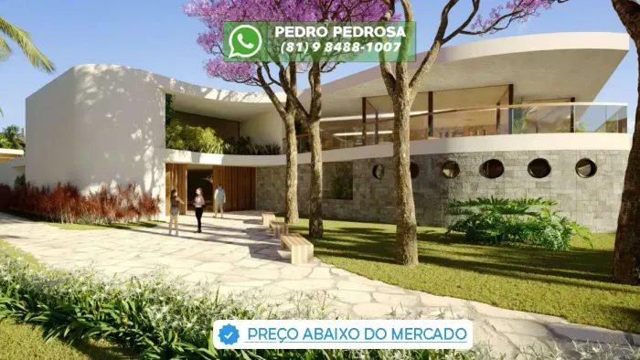 PRAIA DOS CARNEIROS - Casa com 436 m² 5 suítes, condomínio de luxo frente mar