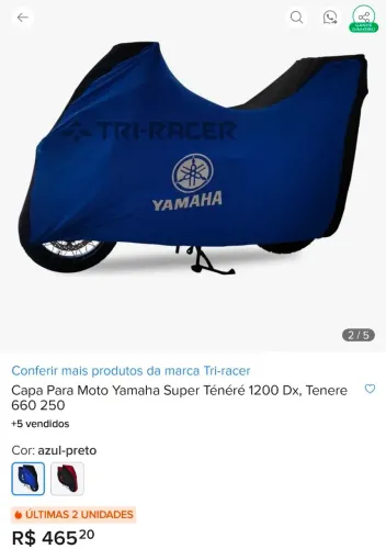 Capa Tenere 250 660 1200
