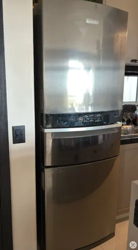 Geladeira Brastemp Inverse 3 Frost Free 419 litros cor Inox com Freezer Control Pro 