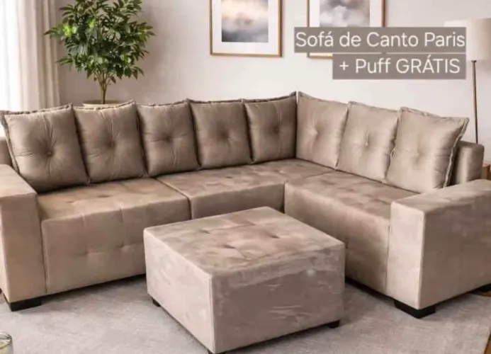Sofá Paris 2,75x1,93 metros Direto de Fábrica