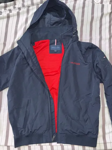 jaqueta tommy hilfiger azul marinho m 