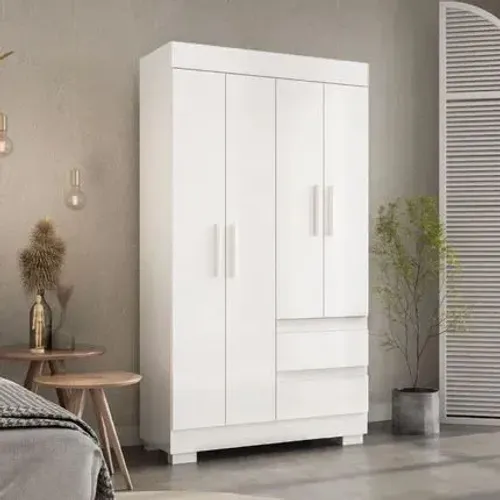 Guarda roupa 4 Portas - Entrega Grátis