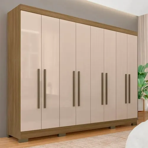 guarda roupa casal 8 portas Natasha boreal
