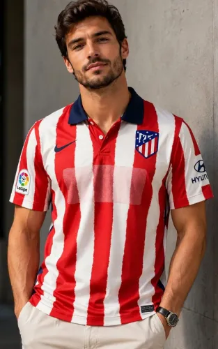 Camisa do Atlético de Madrid vermelha e branca tamanho GG, bonita, raridade, bem . 