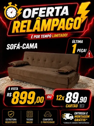 Promoção relampago, Sofa cama