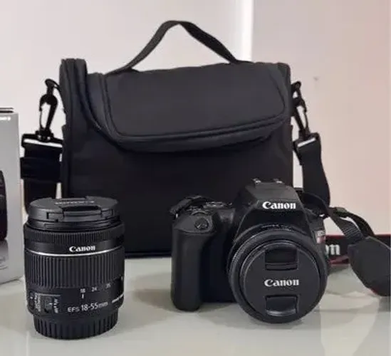 Câmera Canon SL3 super nova com acessórios