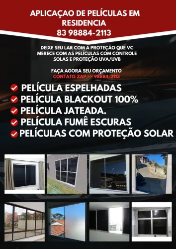 Aplicaçao de películas em portas e janelas...